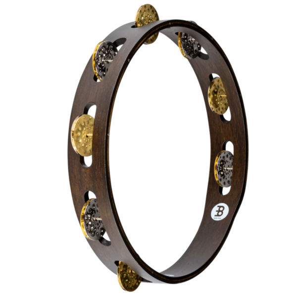Meinl Percussion 10-Inch Tambourine - Vintage, Walnut Brown (TA1VM-WB)