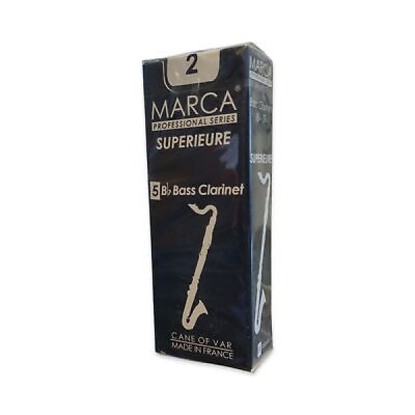 Marca Superieure Bass Clarinet Reeds - Strength 2 - Box of 5 Professional  Ree..