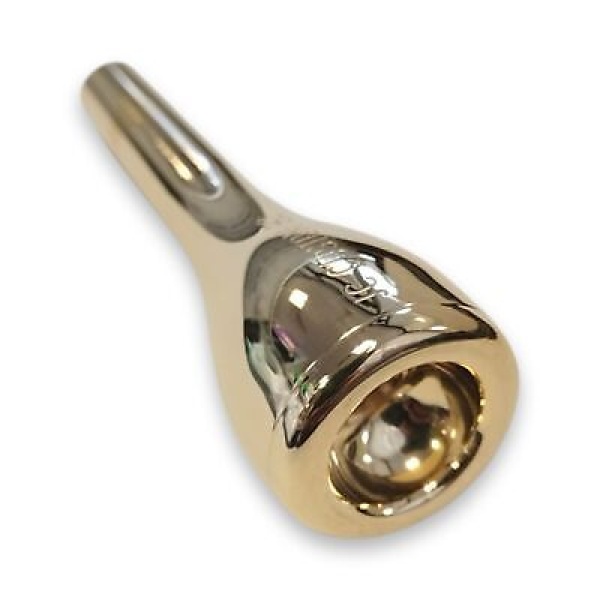 JC Custom Trumpet Mouthpiece - New Glass - B2 (1 1/4) - Gold Finish