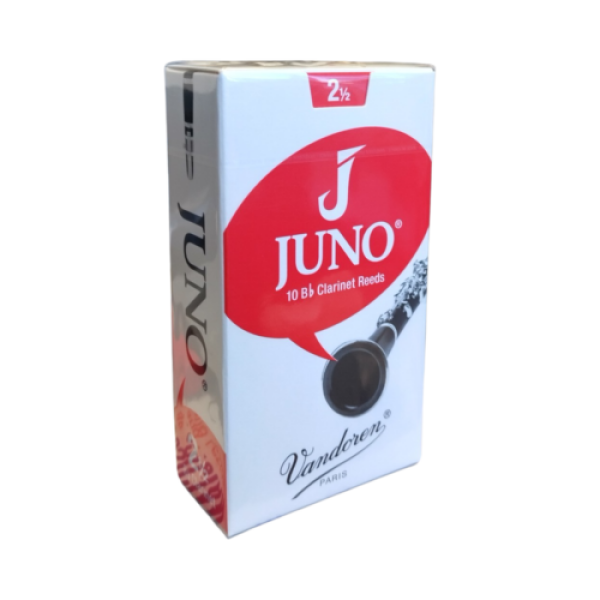 Juno by Vandoren Bb Clarinet Reeds Strength 2 1/2 - Box of 10 Reeds (JCR0125)