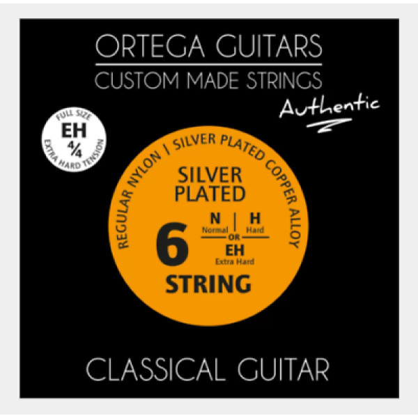 Ortega Guitars Custom Made Strings - Full Size Set - Extra Hard Tension (NYA44..
