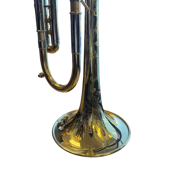 Mandala Samba Bb Trumpet in Brass Lacquer Finish with Deluxe Case - Image 4