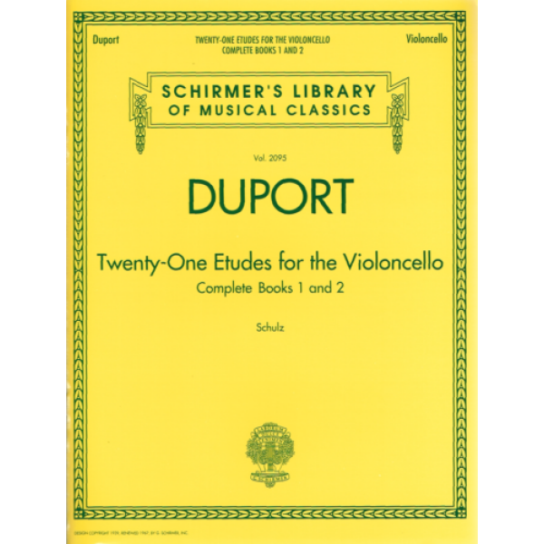 Duport Twentry-One Etudes for the Violoncello Book 1 & 2 (HL50490663)