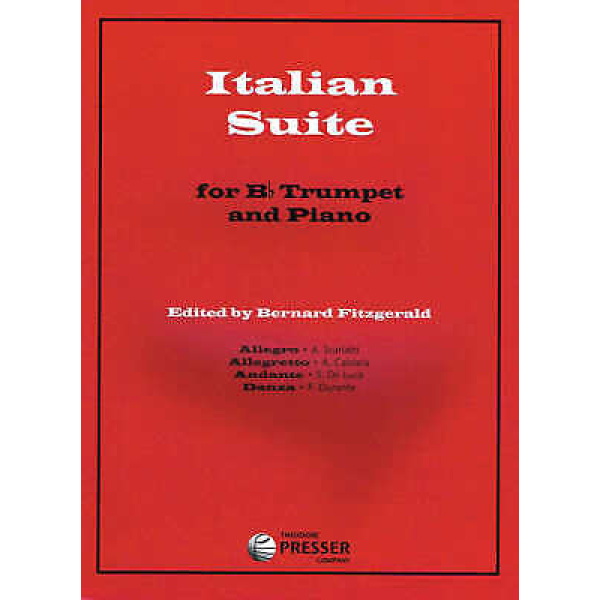 Italian Suite for Bb Trumpet & Piano by Bernard Fitzgerald (114-40115)