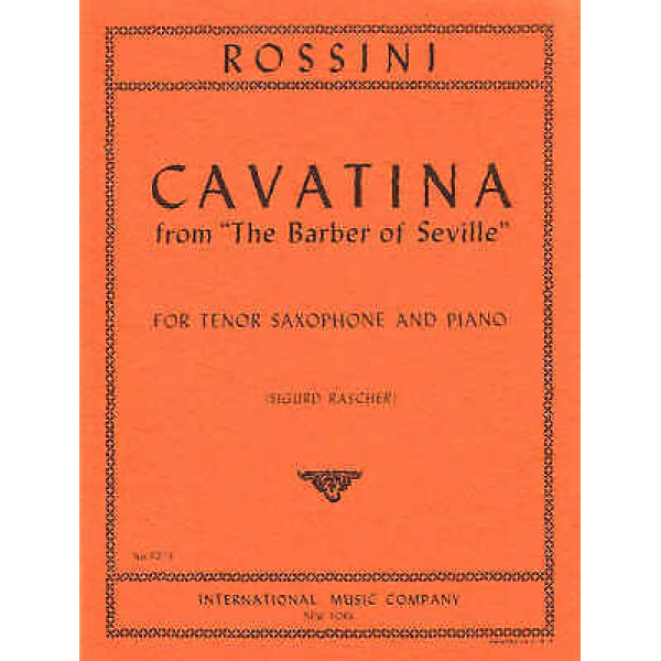 Cavatina for Tenor Saxophone and Piano by Gioacchino Rossini
