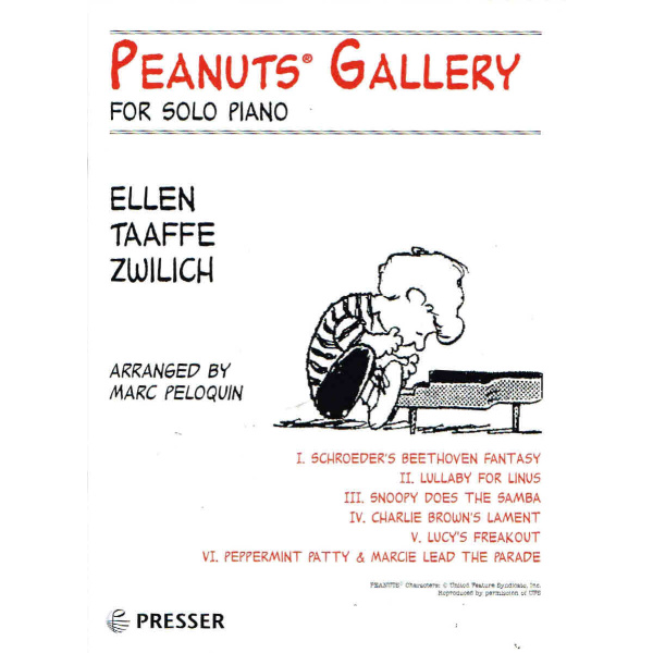 Peanuts Gallery for Solo Piano by Ellen Taaffe Zwilich (140-40135)
