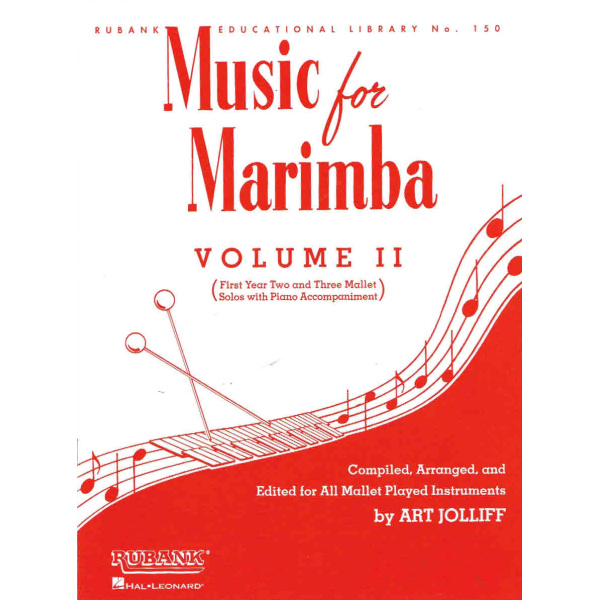 Music for Marimba Volume II (First Year Two & Three Mallet Solos with Piano Acc.) HL04471150