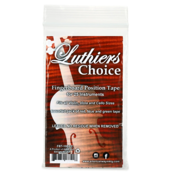 Luthiers Choice Fingerboard Position Tape for 25 Instruments (FBT-100-LC)