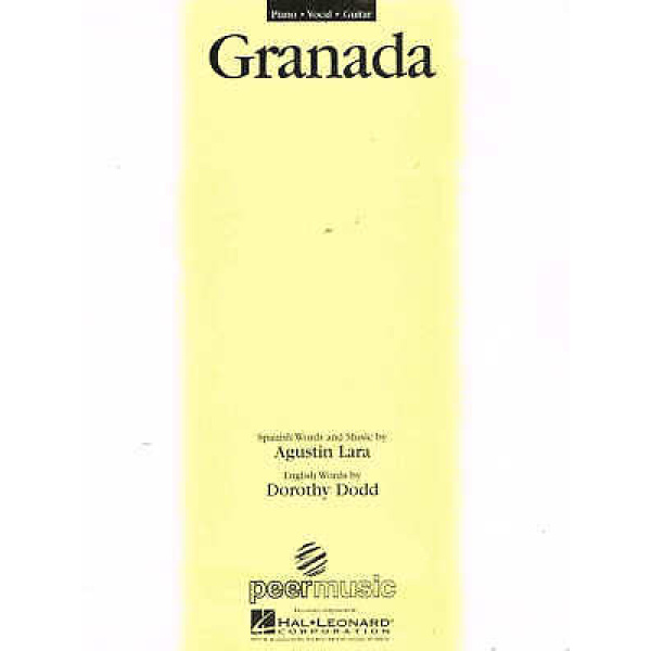 Pre-Owned Granada By Agustin Lara & Dorothy Dodd - Piano/Vocal/Guitar (HL00351..