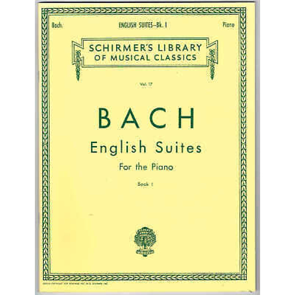 Bach English Suites for the Piano Book 1 (HL50252070)