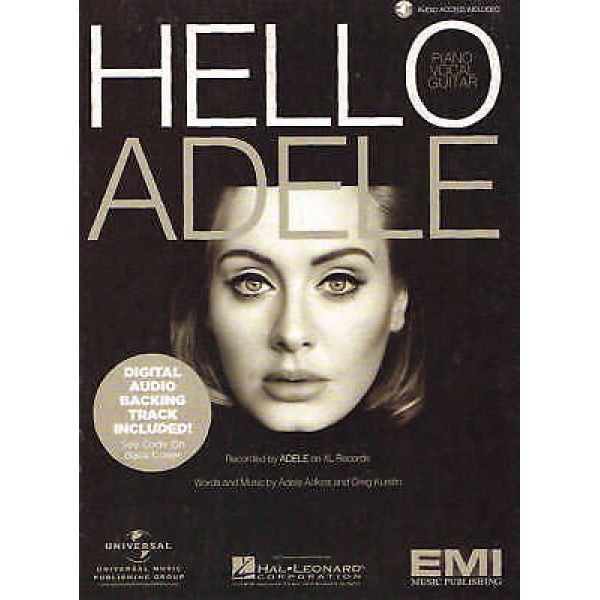 Hello by Adele for Piano/Vocal/Guitar - Digital Audio Included (HL00155314)