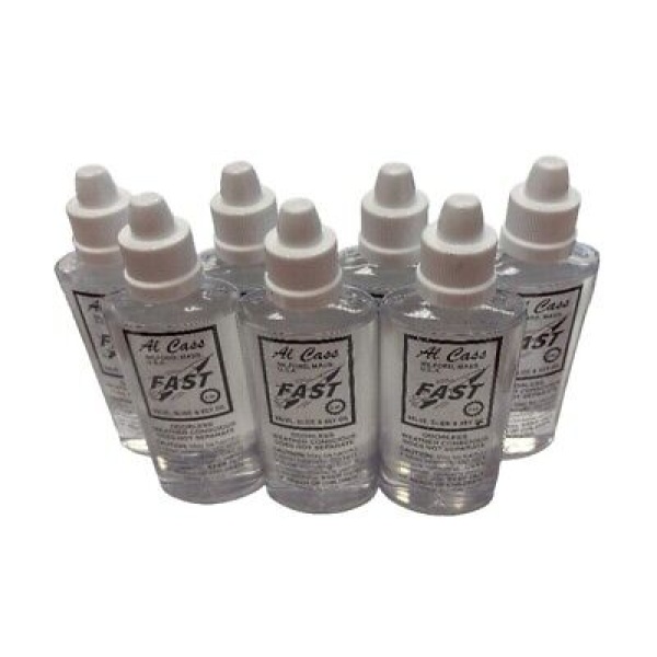 Al Cass Fast Valve, Slide and Key Oil 7 Bottles