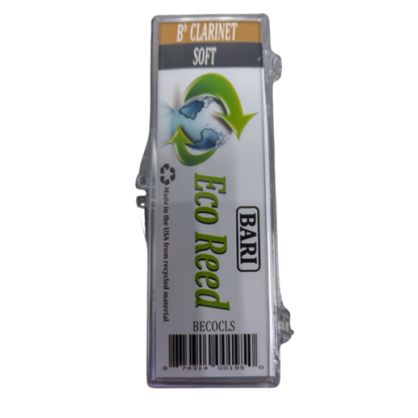 Bari Woodwind Eco Bb Clarinet Synthetic Reed Strength Soft (1.5-2.0) - BECOCLS