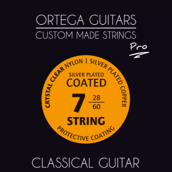 Ortega Classical Guitar 7 String Set - Crystal Clear Nylon (NYP7)
