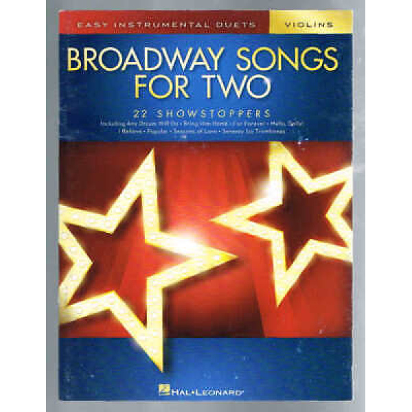 Broadway Songs for Two Violins: Easy Instrumental Duets