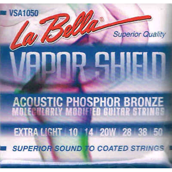 La Bella Vapor Shield Electric Acoustic Phosphor Bronze - Extra Light (0.10 - ..