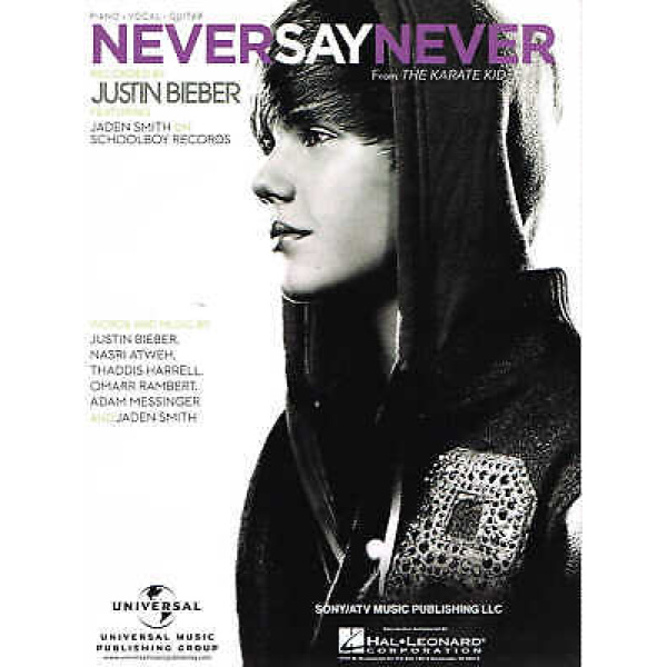 Pre-Owned Never Say Never by Justin Bieber for Piano/Vocal/Guitar (HL00354174)