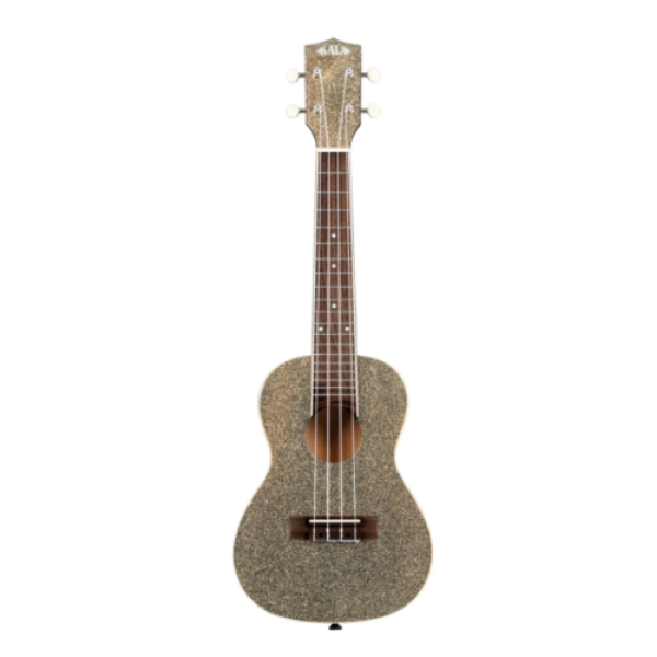 Kala Stardust Gold Sparkle Concert Ukulele (KA-SPRK-GOLD) - Image 2