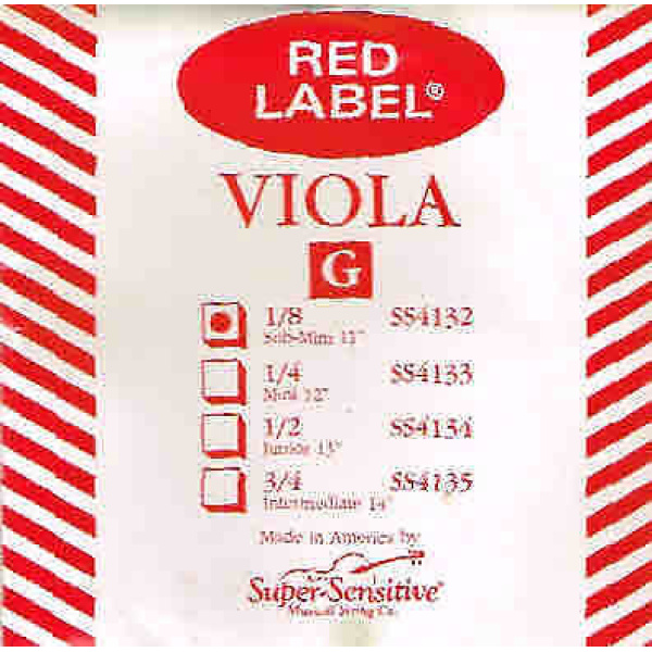 Super Sensitive Red Label Viola G String Sub-Mini (11-in.) (SS4132)
