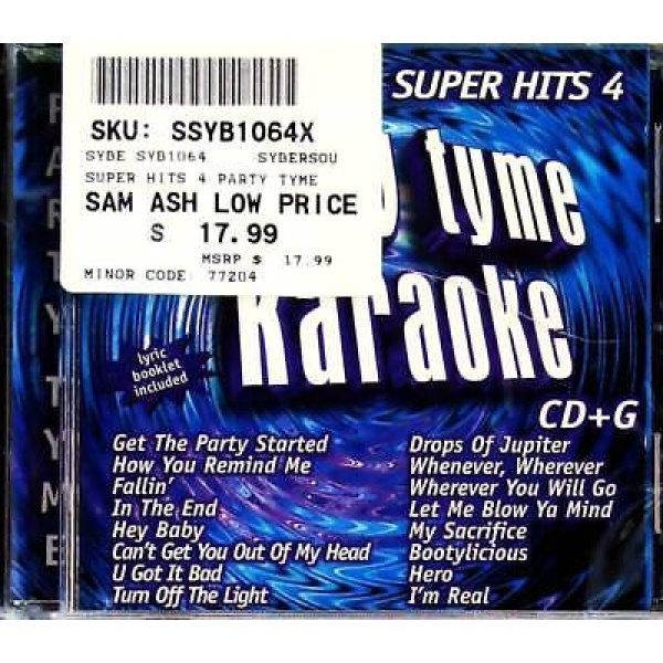 Pre-Owned Party Tyme Karaoke Super Hits 4 CD+G (SYB-1064)