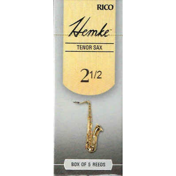 Hemke Bb Tenor Saxophone Reeds - Strength 2 1/2 - Box of 5
