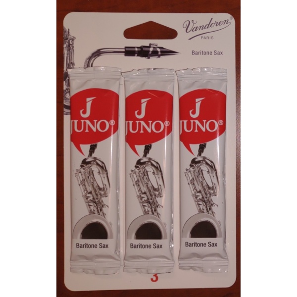 Juno by Vandoren Eb Baritone Saxophone Reeds - Strength 3 - Pack of 3 (JSR813/3)