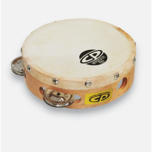 Latin Percussion CP 6 Inch Single Row Headed Wood Tambourine (CP376)