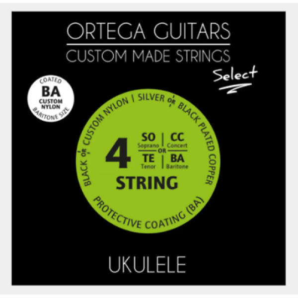 Ortega Guitars - Select - Baritone Ukulele Strings - Custom Nylon (UKS-BA)