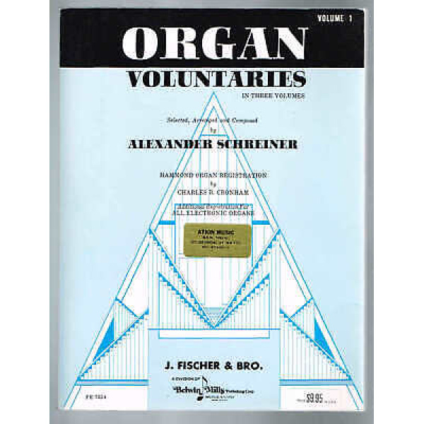 Pre-Owned Organ Voluntaries Vol 1 by Alexander Schreiner
