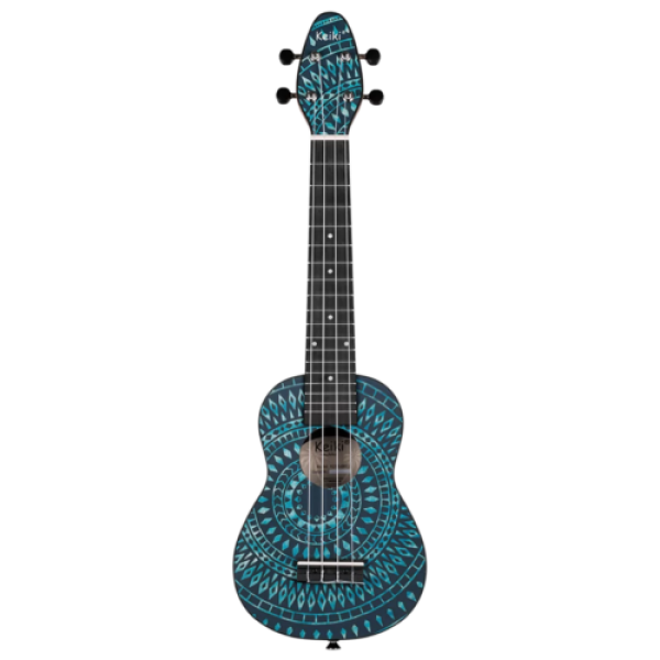 Ortega Keiki Ukulele Soprano Size Super Scale Agathis Kaleidoscope (K2SS-BKC) - Image 2