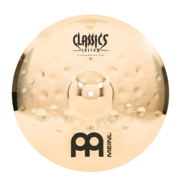 Meinl Cymbal - Classics Custom Hi Hat Pair - 14 Inch - Extreme Metal (CC14EMH-B) - Image 8