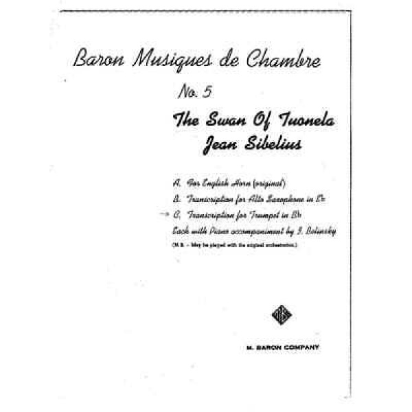 Baron Musiques De Chambre No. 5 The Swan of Tuonela - J. Sibelius - Trumpet