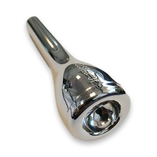 JC Custom Trumpet Mouthpiece - New Glass - B6 (3C) - Silver Finish