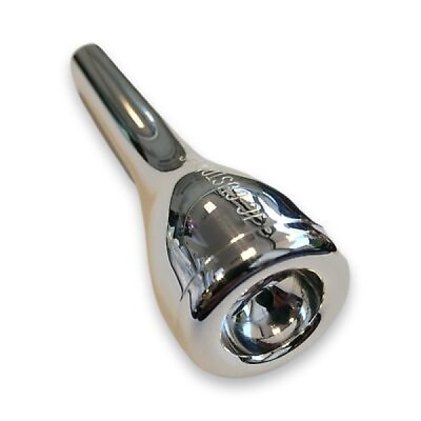 JC Custom Trumpet Mouthpiece - New Glass - B6 (3C) - Silver Finish