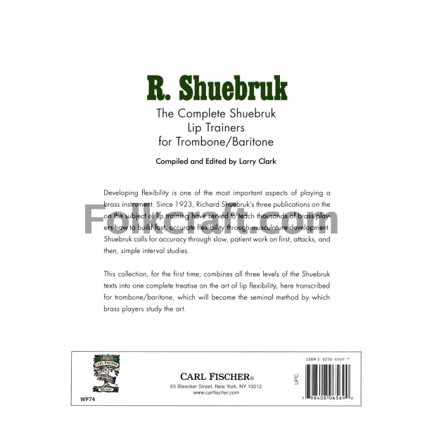 Richard Shuebruk - The Complete Shuebruk Lip Trainers For Trombone/Baritone [Hardcover] unknown author - Image 2