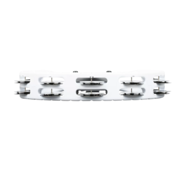 Meinl Percussion Headliner Series Mountable Tambourine Dual Row, White (HTMT2WH)