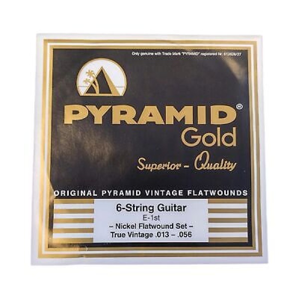 Pyramid Gold Guitar Strings - Nickel Flatwound True Vintage - (.013-.056)