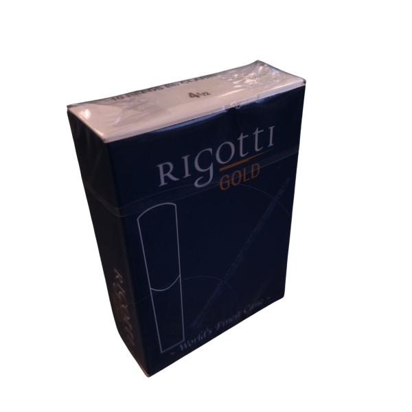 Rigotti Gold Bb Clarinet Reeds - Strength 4 1/2 - Box of 10