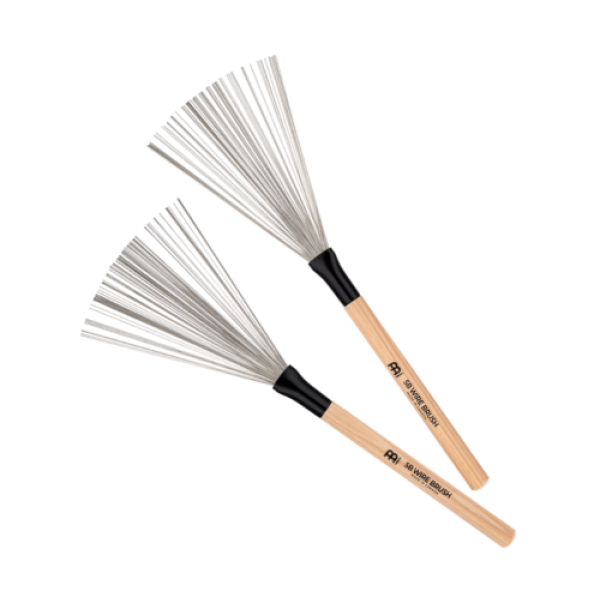 Meinl Stick & Brush 5B Fixed Wire Brush, Pair (SB311) - Image 2
