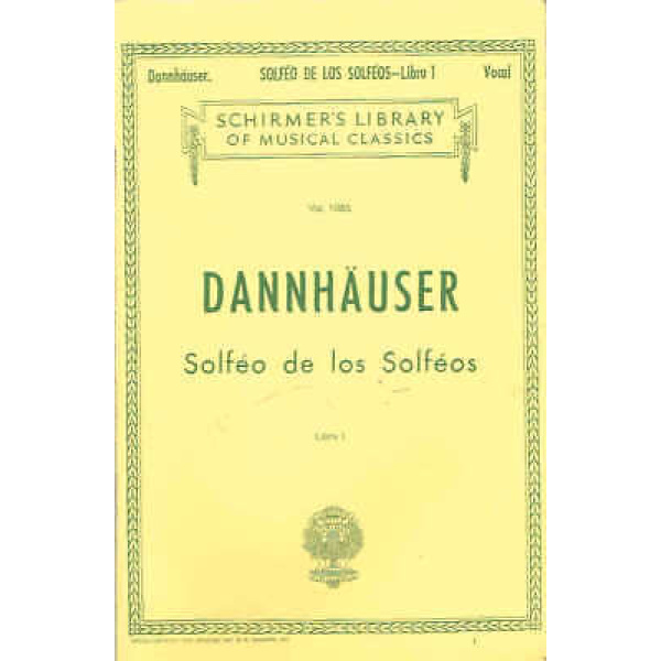 Pre-Owned Dannhauser - Solfege des los Solfeges - Libro 1 - Vol. 1085 (HL50257..