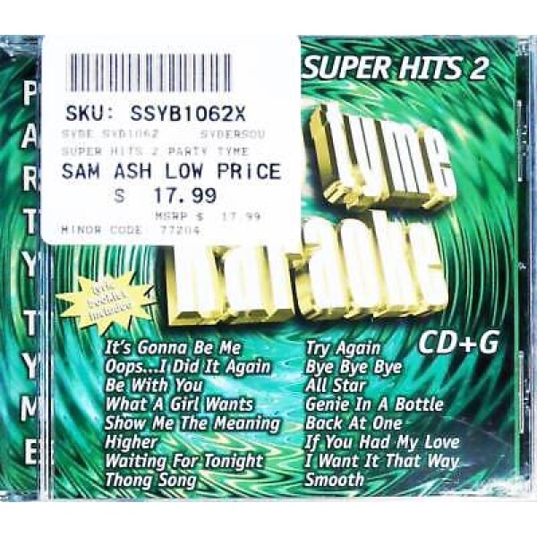 Party Tyme Karaoke - Super Hits 2 CD+G (SYB-1062)