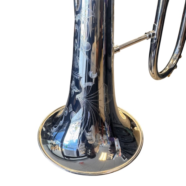 Mandala Flugelhorn in Silver Plate Finish with Deluxe Case - Image 3