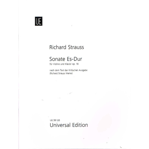 Sonate Es-Dur for Violine und Klaview Op.18 (EU038126)