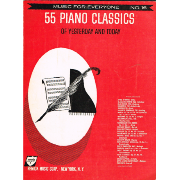 Pre-Owned Music for Everyone No. 16 - 55 Piano Classics