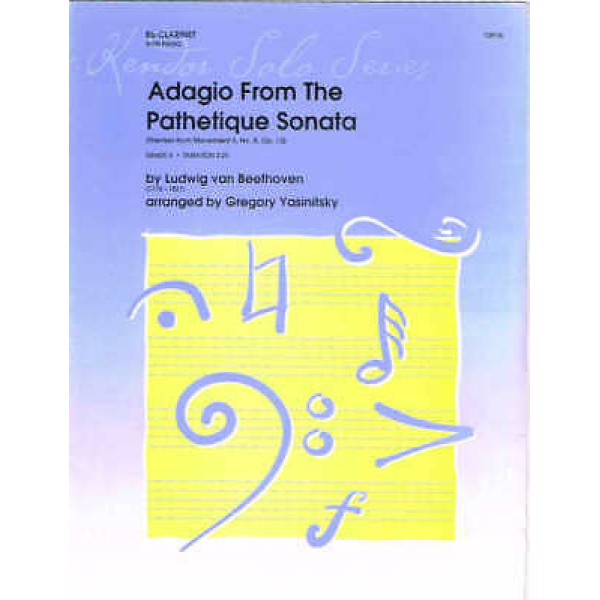 Adagio From the Pathetique Sonata for Bb Clarinet (10916)