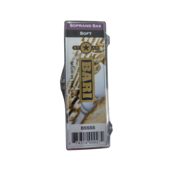Bari Woodwind Star Bb Soprano Saxophone Synthetic Reed Strength Soft (1.5-2.0)..