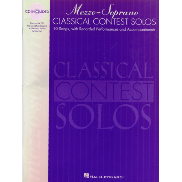 Pre-Owned Mezzo-Soprano Classical Contest Solos - 10 Songs - Voice w/CD (HL007..