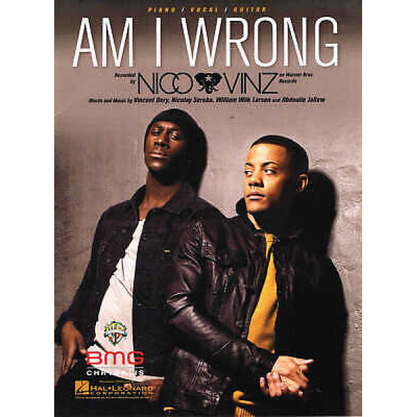 Pre-Owned Am I Wrong By Nico & Vinz - Piano/Vocal/Guitar (HL00131621)