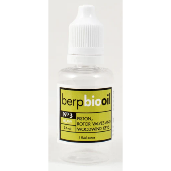Berp Bio Oil No 3 Heavy for Piston, Rotor Valves and Woodwind Keys (BIO-OIL-3)