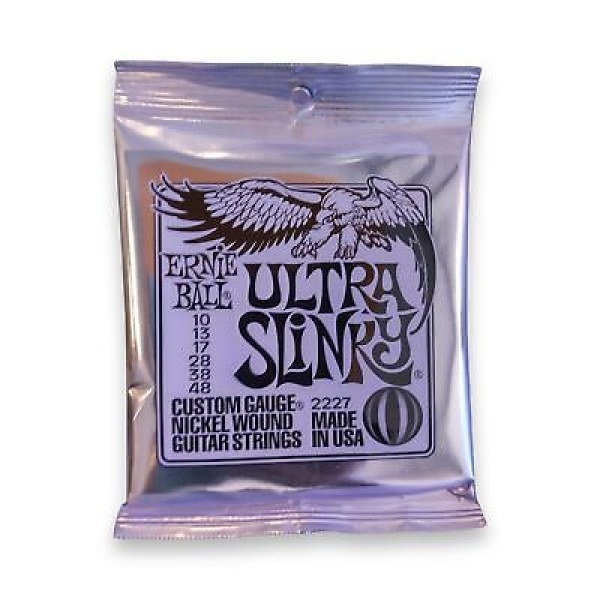 Ernie Ball Ultra Slinky Nickel wound Electric Guitar Strings 10-48 Gauge (2227)